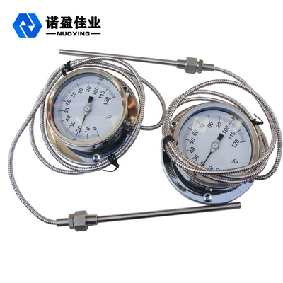comprare 60mm quadrante bimetallico misuratore di temperatura 1,5 precisione SS304 0-150 gradi online manufacture