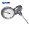 Termometro a quadrante bimetallico per olio idraulico SS Connessione filettata da 150 mm