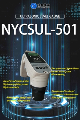 Good price 4-20mA Ultrasuoni Misuratore di livello liquido dell'acqua NYCSUL-501 Sensore di alta precisione ultrasonica misuratore di livello di profondità del liquido in linea