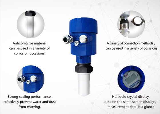 Good price 4-20mA NUOYING 26GHz NYRD805 Sensore di livello radar Trasmettitore adatto a vari liquidi di corrosione con materiale PTFE Antenna in linea