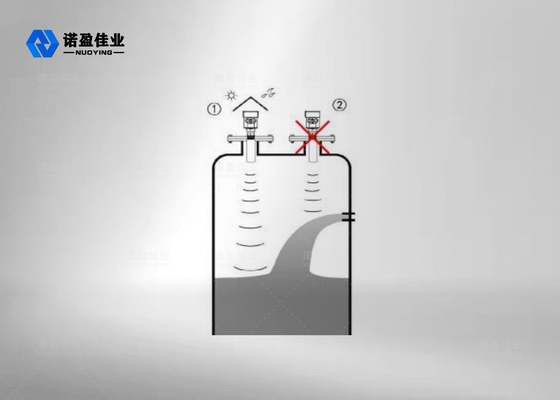 Good price 4-20mA NUOYING 26GHz NYRD805 Misurazione del sensore di livello del sensore di trasmissione del serbatoio dell'olio di combustibile in linea