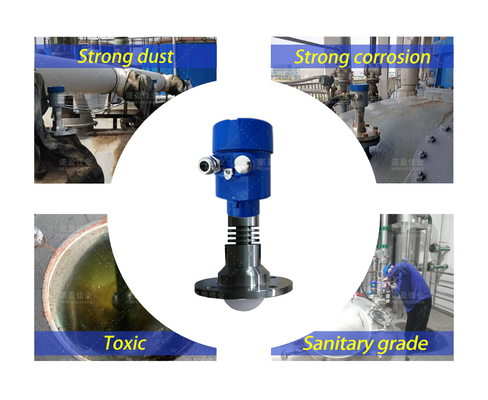 Good price Intervallo di frequenza 26GHz Segnale di uscita: 4...20mA/HART ((due/quattro) RS485/Modbus... Sensore di livello dell'acqua radar NYRD-TJ-A 26GHz in linea