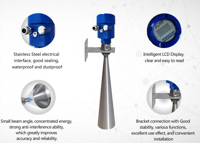 26 GHz Radar Level Meter Sensor Level Transmitter Strumento di misurazione dell'acqua liquida Dispositivo di misura del monitoraggio dell'acqua liquida 4