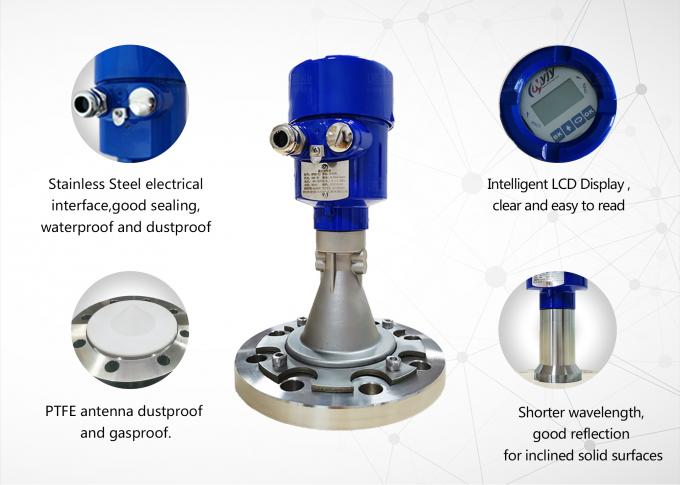 Misuratore di livello radar ad alta precisione di grado industriale 26 GHz 4...20mA Sensore di livello del liquido 1