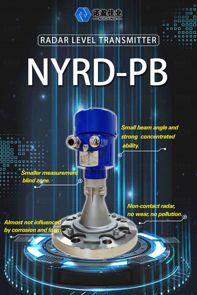 Misuratore di livello radar ad alta precisione di grado industriale 26 GHz 4...20mA Sensore di livello del liquido 2