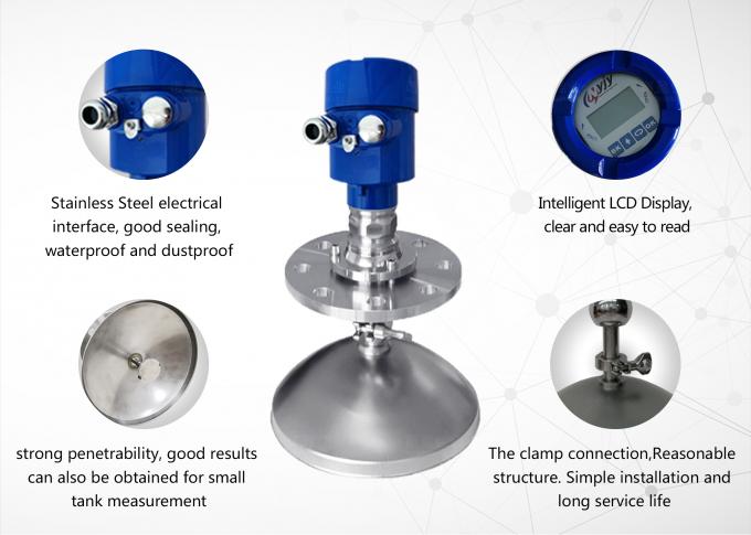 Misuratore di livello radar 26 GHz Antenna parabolica Tipo misuratore di livello radar 4