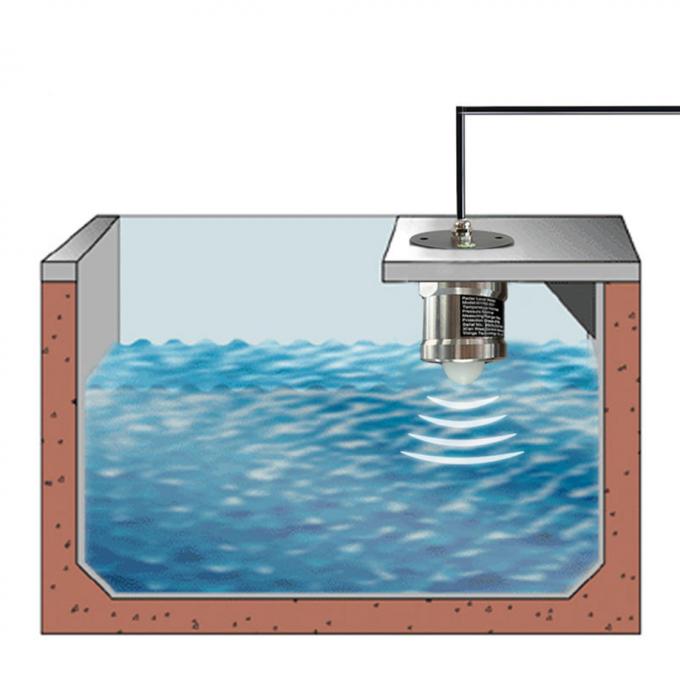 Sensore di livello radar a 80 GHz con tecnologia delle onde millimetriche, misurazione del sensore di livello radar idrico RS485 2