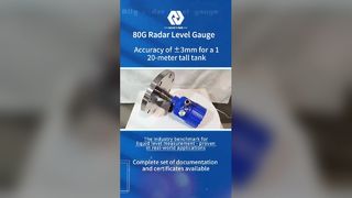 Misuratore di livello radar da 80 GHz Misurazione ad alta precisione