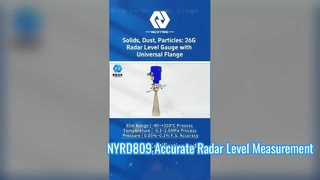 Misuratore di livello radar NYRD809 da 26GHz Misurazione accurata